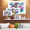 Designart - Watercolor Floral Bouquet - Extra Large Floral Wall Art